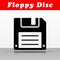 Floppy disc vector icon design