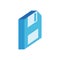 Floppy disk isometric style icon