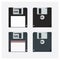 Floppy disk Realistic Vector Illustration