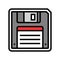 floppy disk saving loading data color icon vector illustration