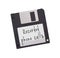 Floppy Disk - Technology from the past on white