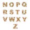 Floral alphabet [N - Z] set