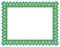 Floral Art Ornament Border in Green colour