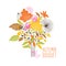 Floral autumn bouquet