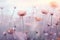 Floral background, bright and airy, pastel colors. Spring meadow flowers, floral wallpaper.