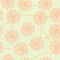 Floral background seamless pattern dandelion