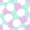 Floral background. Seamless pattern with white flowers on a pink background