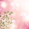 Floral bubbly background