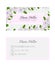 Floral business card template. Elegant feminine design with flowers binweed and convolvulus.