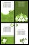 Floral business cards - green
