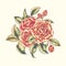 Floral camellia print