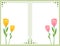 Floral cards with tulips