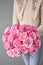 Floral carpet, flower texture, shop concept. Beautiful fresh blossoming flowers roses, spray roses. Blossom in vases and