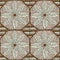 Floral ceramic mosaic seamless