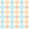 Floral check plaid pattern. Seamless colorful pastel vichy gingham tartan graphic with small flowers for spring summer tablecloth.