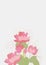 Floral Clean Template with bouquets of flowers without text