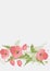 Floral Clean Template with bouquets of flowers without text