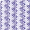 Floral climbers seamless vector pattern background. Climbing foliage backdrop in periwinkle violet purple. Stripe effect