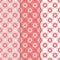 Floral colored seamless patterns. Backgrounds with fower elements for wallpapers