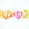 Floral colorful background