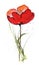Floral Design with poppy flower