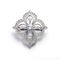 Floral Diamond Brooch In White Gold - Byzantine-inspired Design