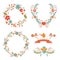 Floral Easter wreaths