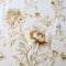 Floral Embroidery Wallpaper: Chinese Tradition With Gold And White Fabric