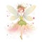 Floral enchantment, magical clipart of cute fairies with colorful wings and enchanting flower charms