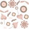 Floral gentle seamless pattern. It is located in swatch menu. Vector image or background