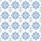 Floral geometric seamless pattern