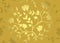 Floral golden pattern - vector