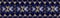 Floral grecian seamless border pattern. Blue vector geometric ba