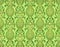Floral green pattern with pomegranates