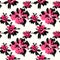 Floral hand painted watercolor trendy seamless pattern.
