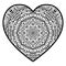 Floral heart.Doodle Heart. Vector illustration