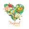 Floral Heart Graphic Design