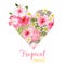 Floral Heart Graphic Design