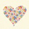 Floral Heart Invitation Valentine Day Card