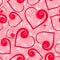 Floral heart Seamless pattern