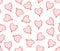 Floral hearts seamless (tiled) background