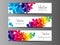 Floral horizontal banners