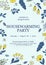 Floral housewarming party invitation template