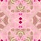 Floral Kaleidoscopic mosaic seamless texture