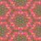 Floral kaleidoscopic pink seamless pattern image