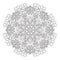 Floral lace motifs. Mandala. Zentangl relaxation