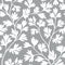 Floral leaves seamless pattern. Graden lush leaf branch background