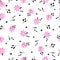 Floral lilac seamless pattern.