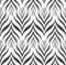 Floral line black seamless pattern Geometric ornament. Ornamental stylish background. Stripped brush tile texture