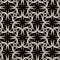 Floral lines seamless pattern. Intricate line art swirls ornaments. Vector ornamental black and white background. Repeat patterned